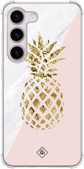 Casimoda Samsung Galaxy S23 Plus shockproof hoesje - Ananas Roze