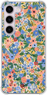 Casimoda Samsung Galaxy S23 Plus shockproof hoesje - Blue gardens Blauw