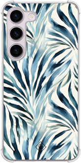Casimoda Samsung Galaxy S23 Plus shockproof hoesje - Japandi waves Blauw
