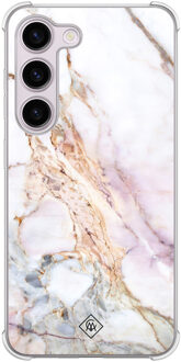 Casimoda Samsung Galaxy S23 Plus shockproof hoesje - Parelmoer marmer Multi