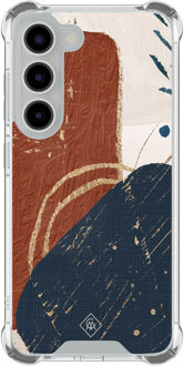 Casimoda Samsung Galaxy S23 shockproof hoesje - Abstract terracotta