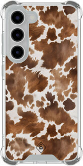 Casimoda Samsung Galaxy S23 shockproof hoesje - Koeienprint