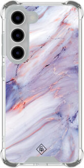 Casimoda Samsung Galaxy S23 shockproof hoesje - Marmer paars