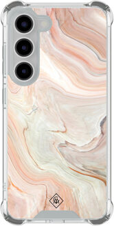 Casimoda Samsung Galaxy S23 shockproof hoesje - Marmer waves