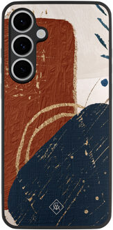Casimoda Samsung Galaxy S24 FE hoesje - Abstract terracotta Multi