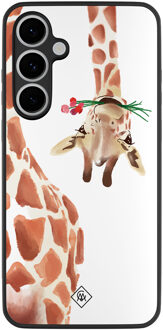 Casimoda Samsung Galaxy S24 FE hoesje - Giraffe Bruin/beige