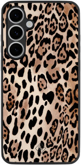 Casimoda Samsung Galaxy S24 FE hoesje - Golden wildcat Zwart