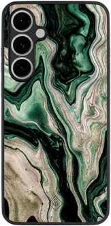 Casimoda Samsung Galaxy S24 FE hoesje - Green waves Groen