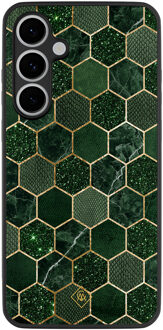 Casimoda Samsung Galaxy S24 FE hoesje - Kubus groen