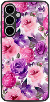 Casimoda Samsung Galaxy S24 FE hoesje - Rosy blooms Roze