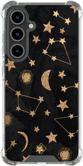 Casimoda Samsung Galaxy S24 FE shockproof hoesje - Counting the stars Goudkleurig