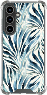 Casimoda Samsung Galaxy S24 FE shockproof hoesje - Japandi waves Blauw