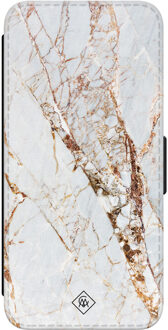 Casimoda Samsung Galaxy S24 flipcase - Marmer goud Goudkleurig