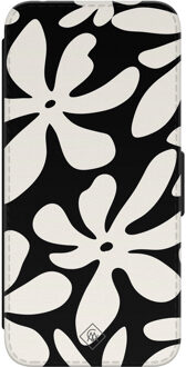 Casimoda Samsung Galaxy S24 flipcase - Noir bloom Zwart