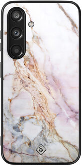 Casimoda Samsung Galaxy S24 glazen hardcase - Parelmoer marmer Multi