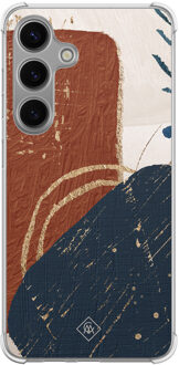 Casimoda Samsung Galaxy S24 Plus shockproof hoesje - Abstract terracotta Multi