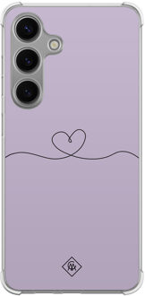 Casimoda Samsung Galaxy S24 Plus shockproof hoesje - Hart lila Paars