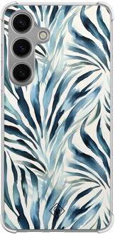 Casimoda Samsung Galaxy S24 shockproof hoesje - Japandi waves Blauw