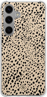Casimoda Samsung Galaxy S24 shockproof hoesje - Spot on Bruin/beige
