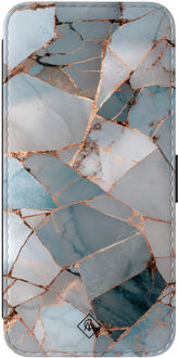 Casimoda Samsung Galaxy S25 FE flipcase - Azure geo Blauw