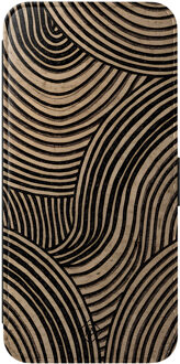 Casimoda Samsung Galaxy S25 FE flipcase - Ebony waves Bruin/beige