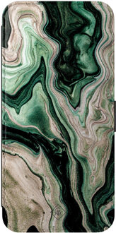 Casimoda Samsung Galaxy S25 FE flipcase - Green waves Groen