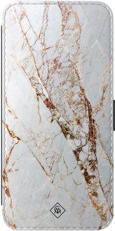 Casimoda Samsung Galaxy S25 FE flipcase - Marmer goud Goudkleurig