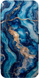 Casimoda Samsung Galaxy S25 FE flipcase - Ocean marble Blauw
