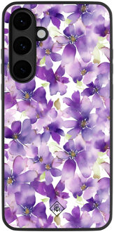 Casimoda Samsung Galaxy S25 FE hoesje - Floral violet Paars