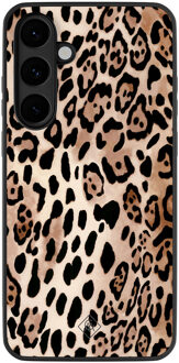 Casimoda Samsung Galaxy S25 FE hoesje - Golden wildcat Zwart