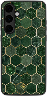 Casimoda Samsung Galaxy S25 FE hoesje - Kubus groen