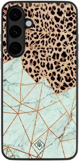 Casimoda Samsung Galaxy S25 FE hoesje - Luipaard marmer mint