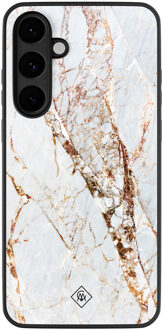 Casimoda Samsung Galaxy S25 FE hoesje - Marmer goud Goudkleurig