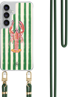 Casimoda Samsung Galaxy S25 FE hoesje met groen koord - Kreeft