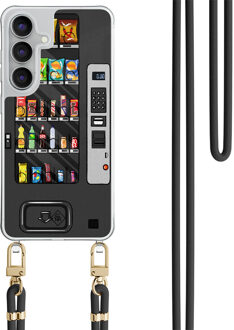 Casimoda Samsung Galaxy S25 FE hoesje met zwart koord - Snoepautomaat Multi