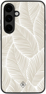 Casimoda Samsung Galaxy S25 FE hoesje - Palmy leaves beige Bruin/beige
