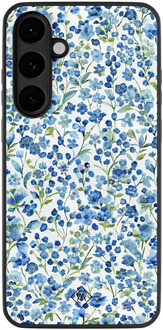 Casimoda Samsung Galaxy S25 FE hoesje - Vintage blue floral Blauw