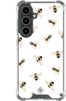 Casimoda Samsung Galaxy S25 FE shockproof hoesje - Bee happy Bruin/beige