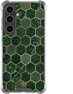 Casimoda Samsung Galaxy S25 FE shockproof hoesje - Kubus groen
