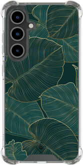 Casimoda Samsung Galaxy S25 FE shockproof hoesje - Monstera leaves Groen