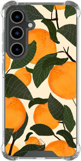 Casimoda Samsung Galaxy S25 FE shockproof hoesje - Orange garden Multi