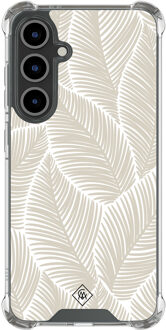 Casimoda Samsung Galaxy S25 FE shockproof hoesje - Palmy leaves beige Bruin/beige