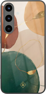 Casimoda Samsung Galaxy S25 glazen hardcase - Earthy luxe Multi