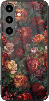 Casimoda Samsung Galaxy S25 glazen hardcase - Floral garden Multi