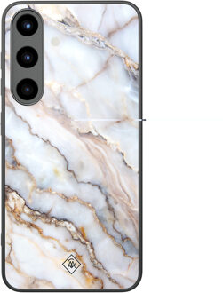 Casimoda Samsung Galaxy S25 glazen hardcase - Marble dream Multi