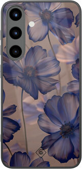 Casimoda Samsung Galaxy S25 glazen hardcase - Twilight petals Paars