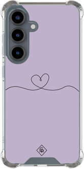 Casimoda Samsung Galaxy S25 shockproof hoesje - Hart lila Paars