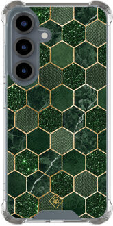 Casimoda Samsung Galaxy S25 shockproof hoesje - Kubus groen