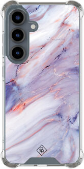 Casimoda Samsung Galaxy S25 shockproof hoesje - Marmer paars