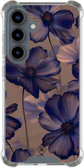Casimoda Samsung Galaxy S25 shockproof hoesje - Twilight petals Paars